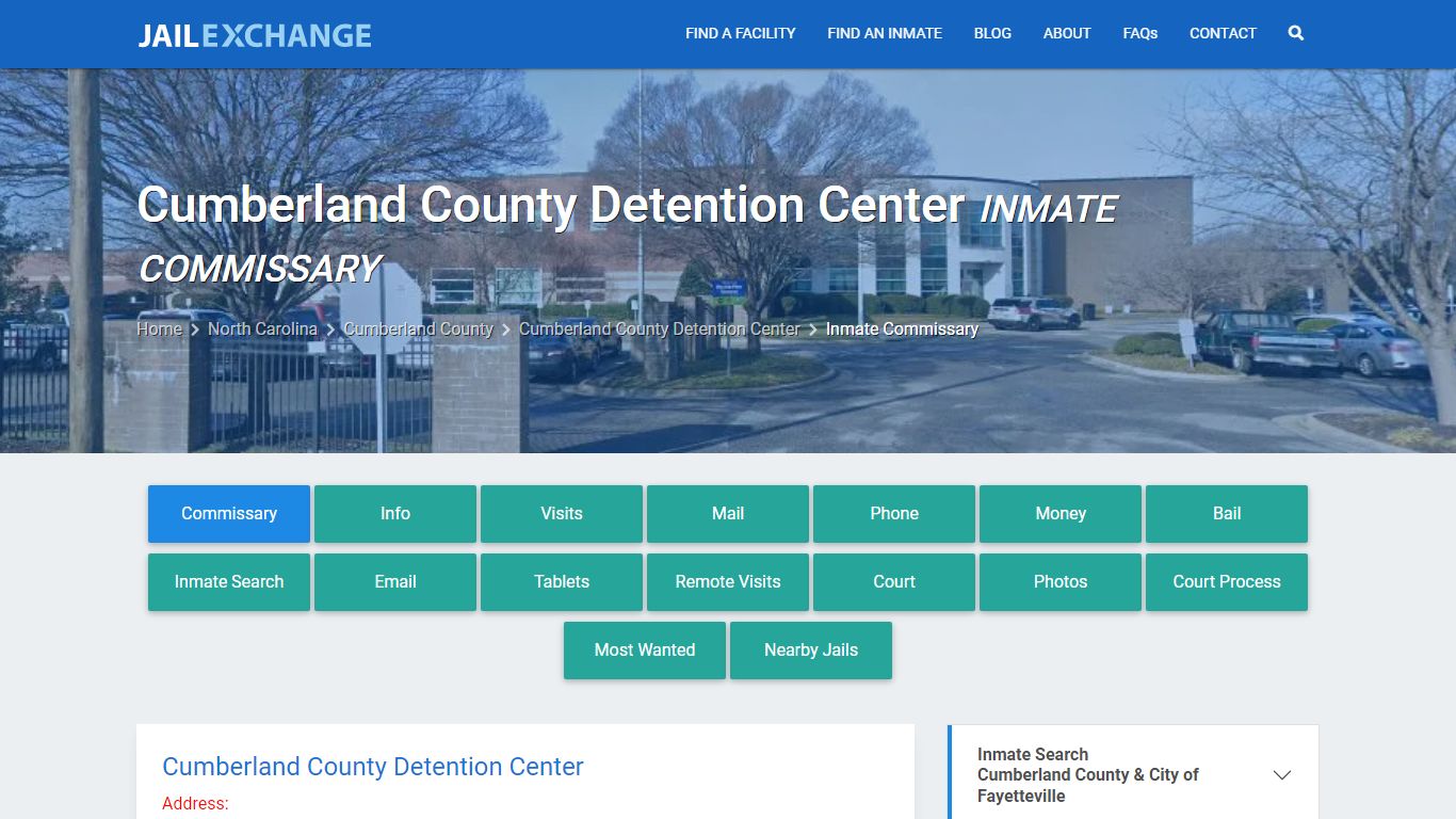 Cumberland County Detention Center Inmate Commissary - Jail Exchange